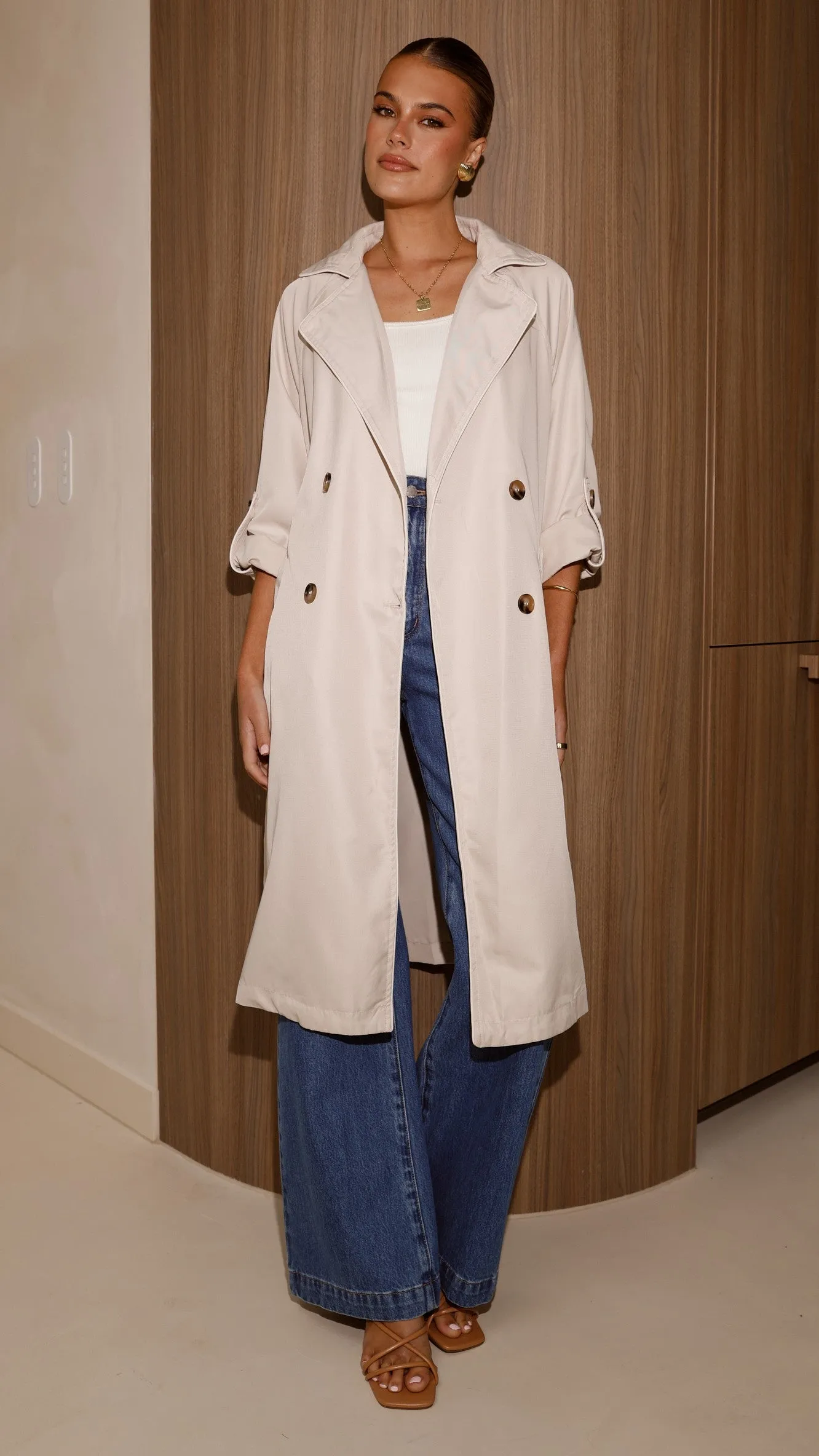 Rylie Trench Coat - Sand sold by Billy J