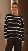 Vara Knit Jumper - Black/White Stripe sold by Billy J