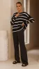 Vara Knit Jumper - Black/White Stripe sold by Billy J
