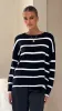 Vara Knit Jumper - Black/White Stripe sold by Billy J