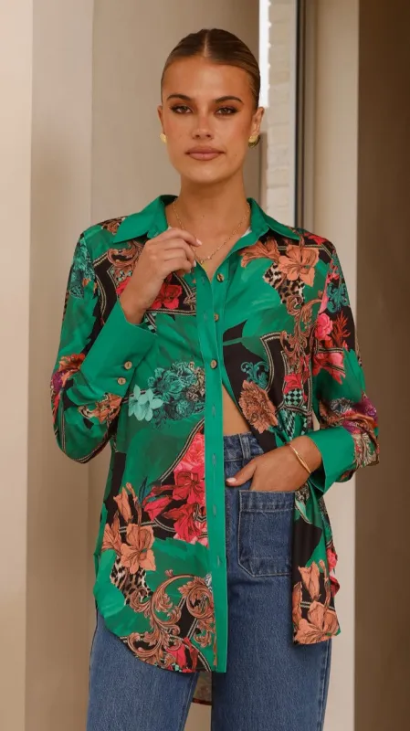 Lucinda Shirt - Green sold by Billy J
