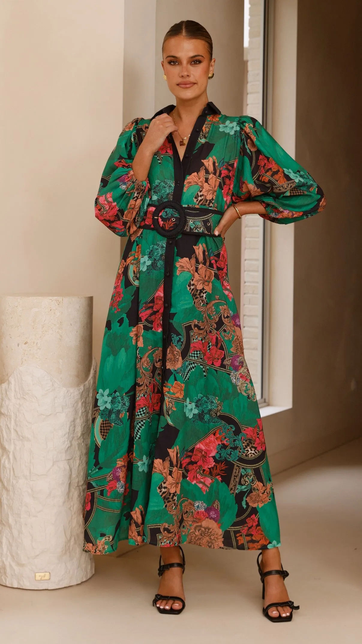 Lucinda Maxi Dress - Green sold by Billy J product image thumbnail 3