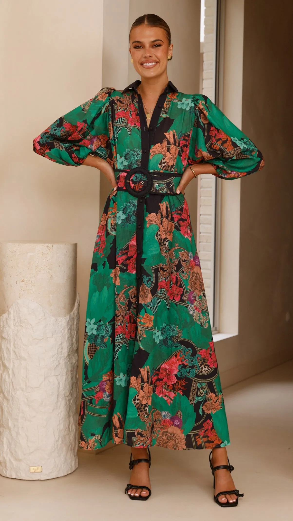 Lucinda Maxi Dress - Green sold by Billy J product image thumbnail 4