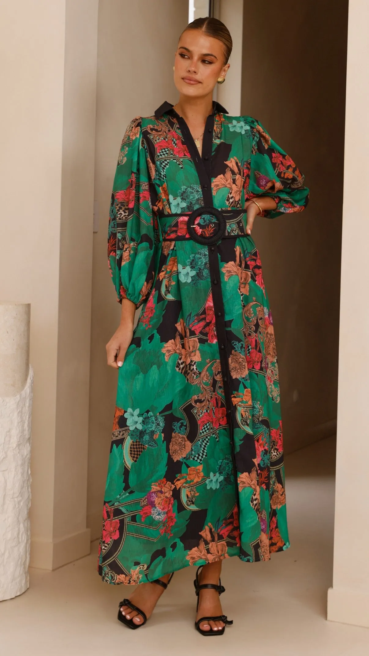 Lucinda Maxi Dress - Green sold by Billy J product image thumbnail 5