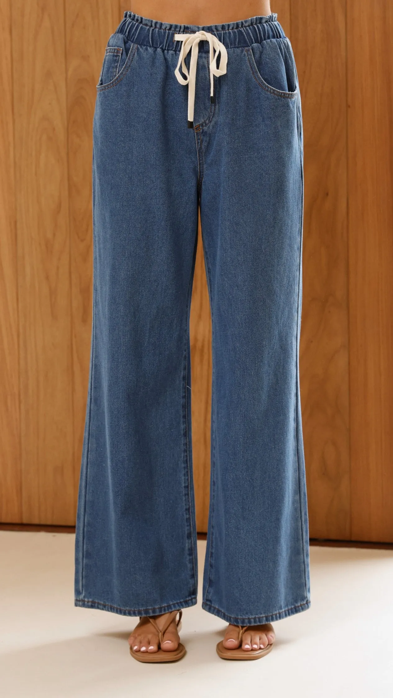 Elandra Wide Leg Pants - Dark Denim sold by Billy J product image thumbnail 2