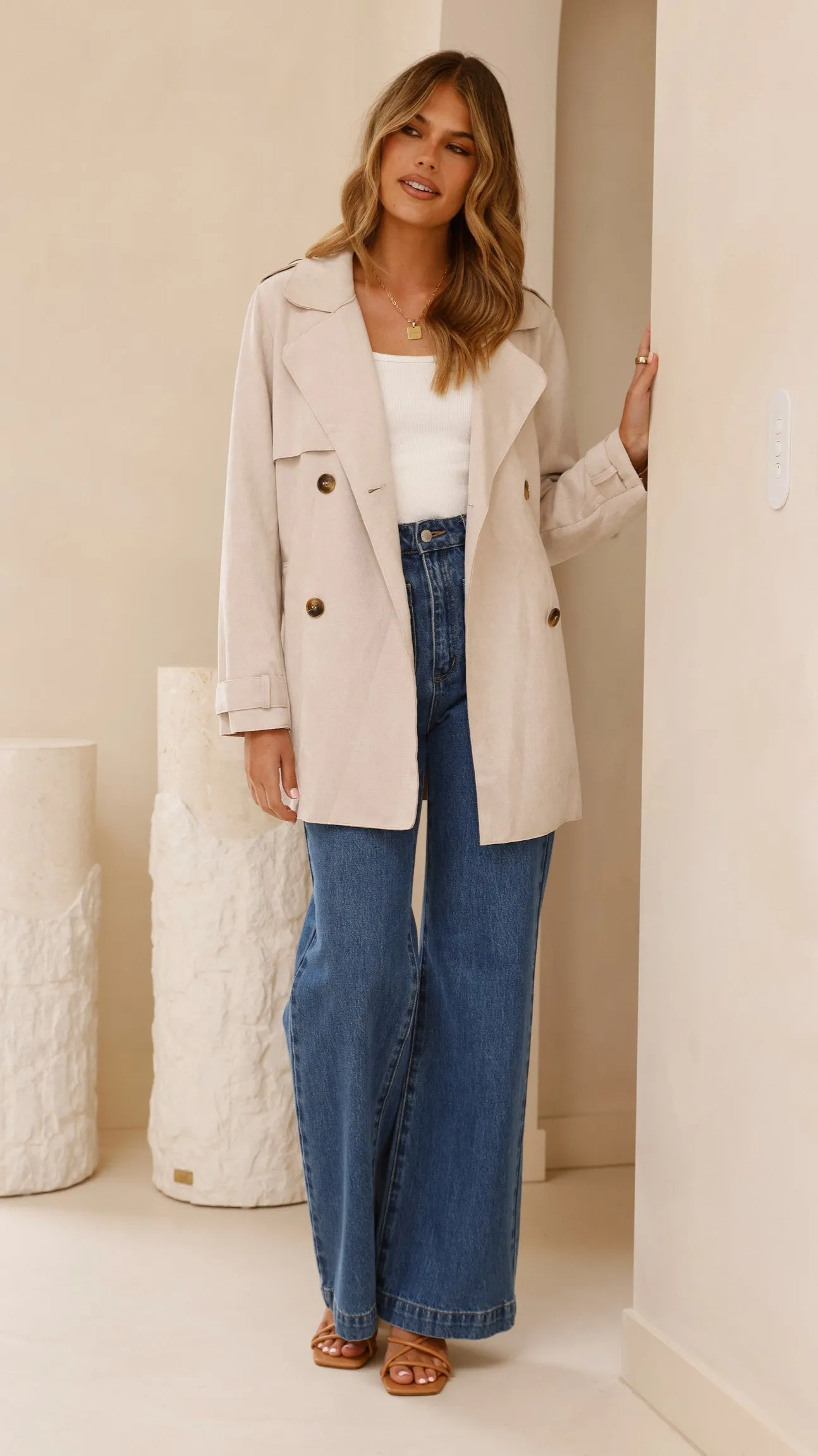 Jaya Coat - Natural sold by Billy J