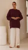Luna Knit Sweater - Merlot sold by Billy J
