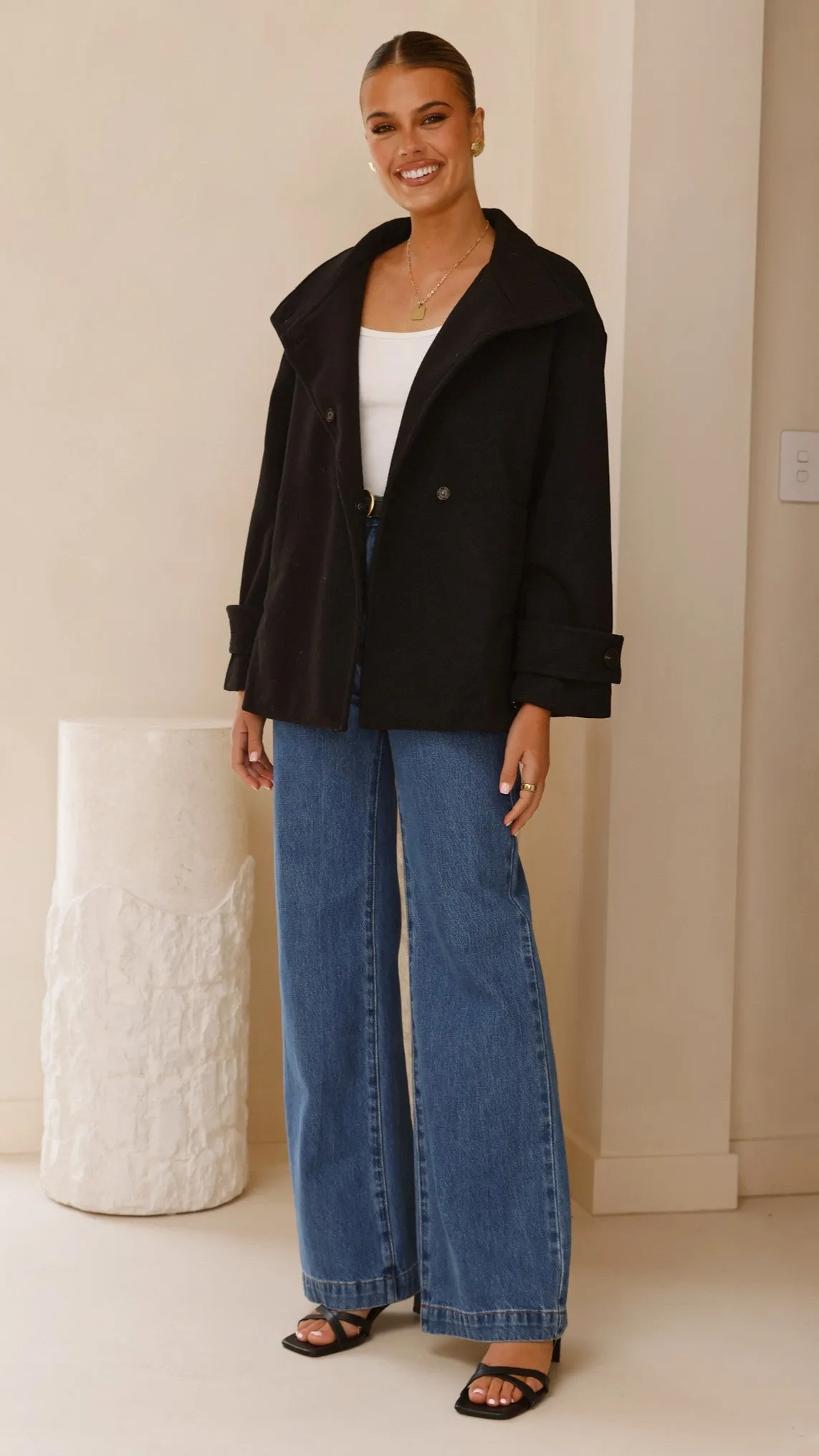 Aria Coat - Black sold by Billy J product image thumbnail 3