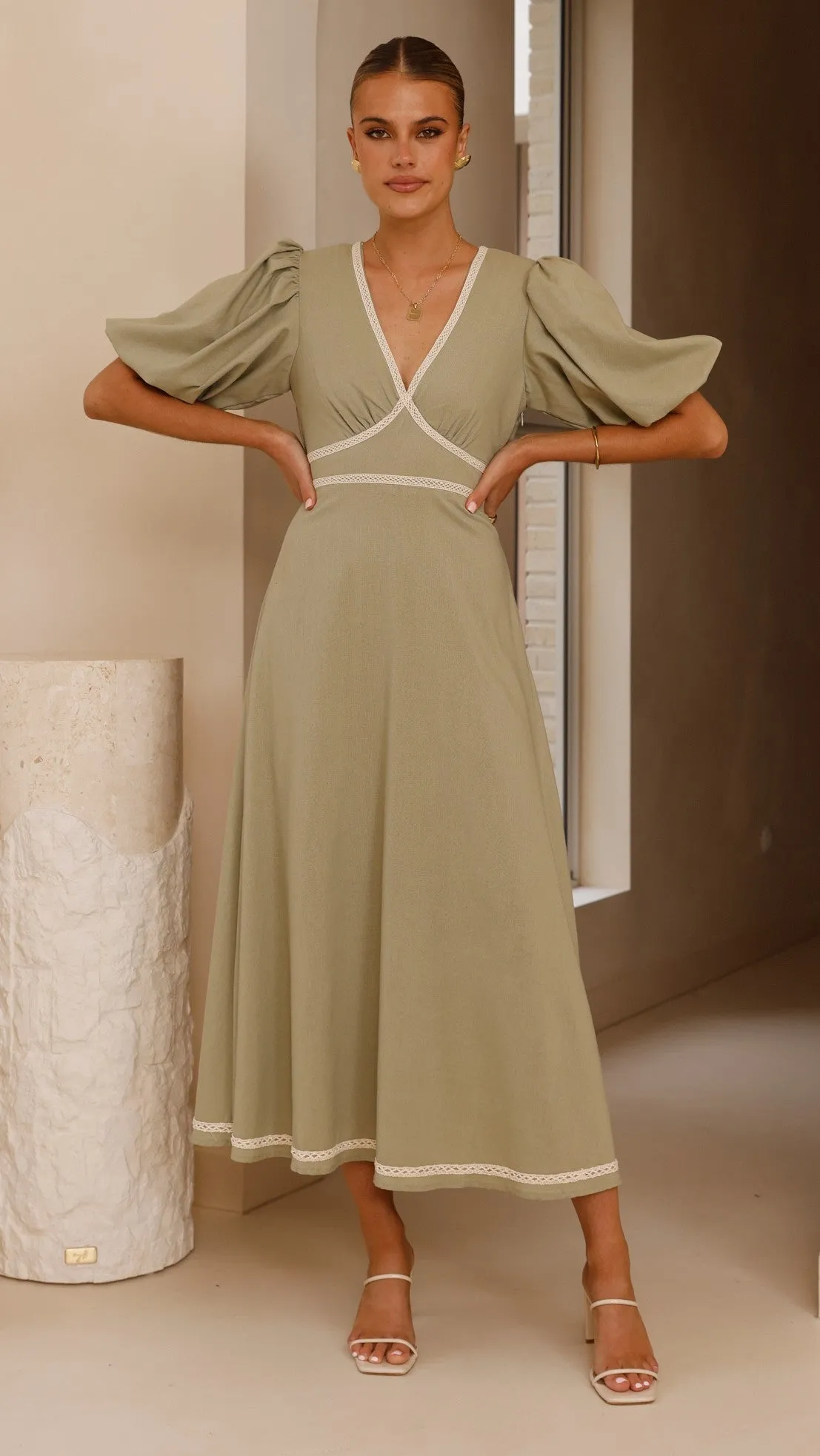 Nakisha Maxi Dress - Sage sold by Billy J product image thumbnail 3