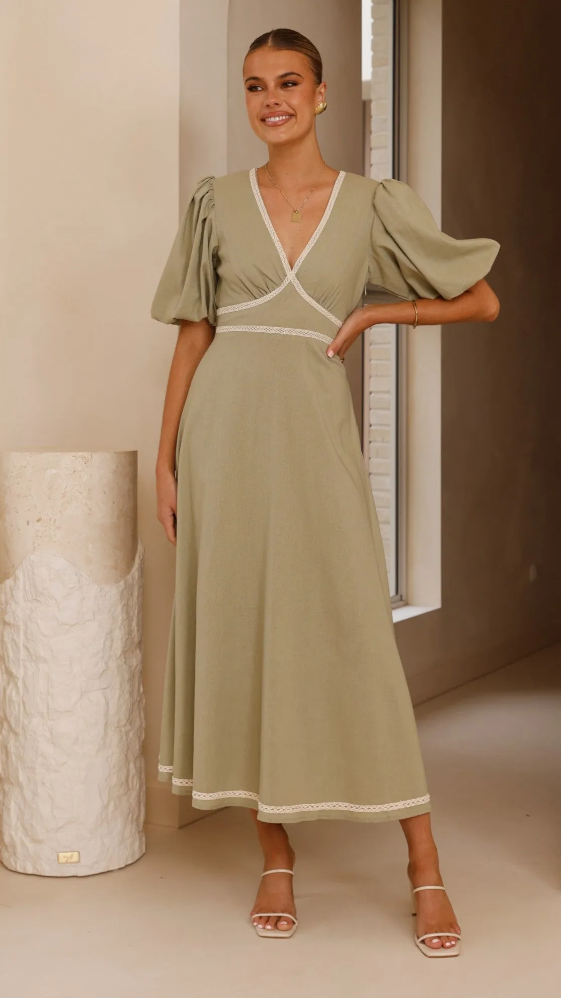 Nakisha Maxi Dress - Sage sold by Billy J product image thumbnail 5