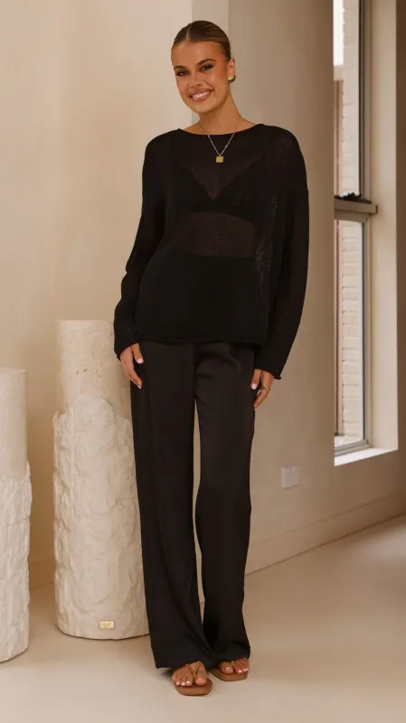 Lakoa Knit Top - Black sold by Billy J