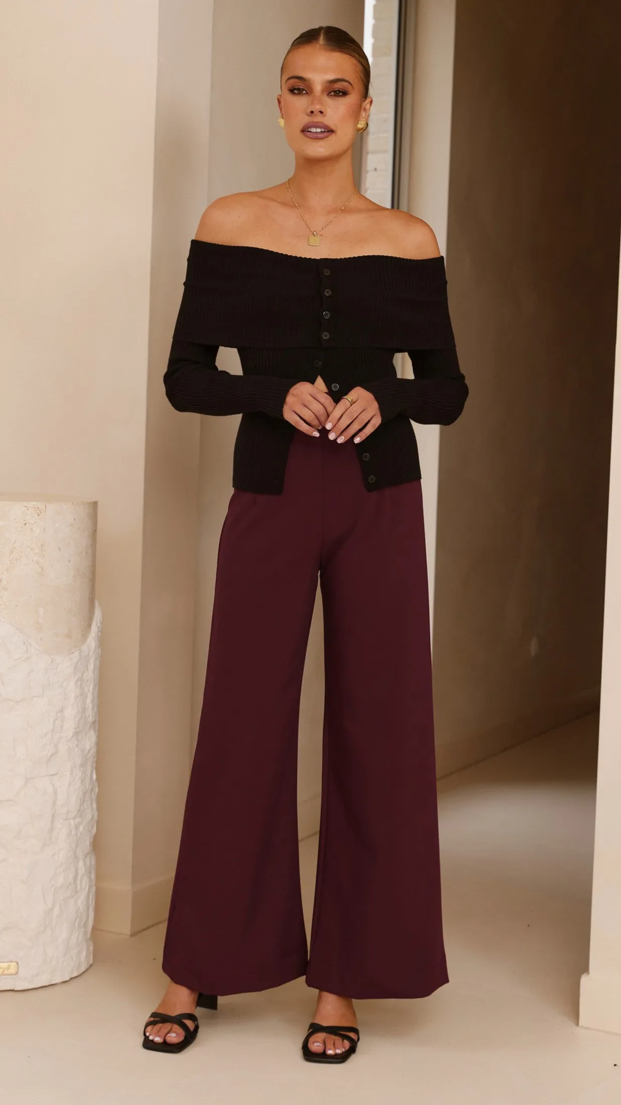 Garciela Pants - Wine sold by Billy J product image thumbnail 3