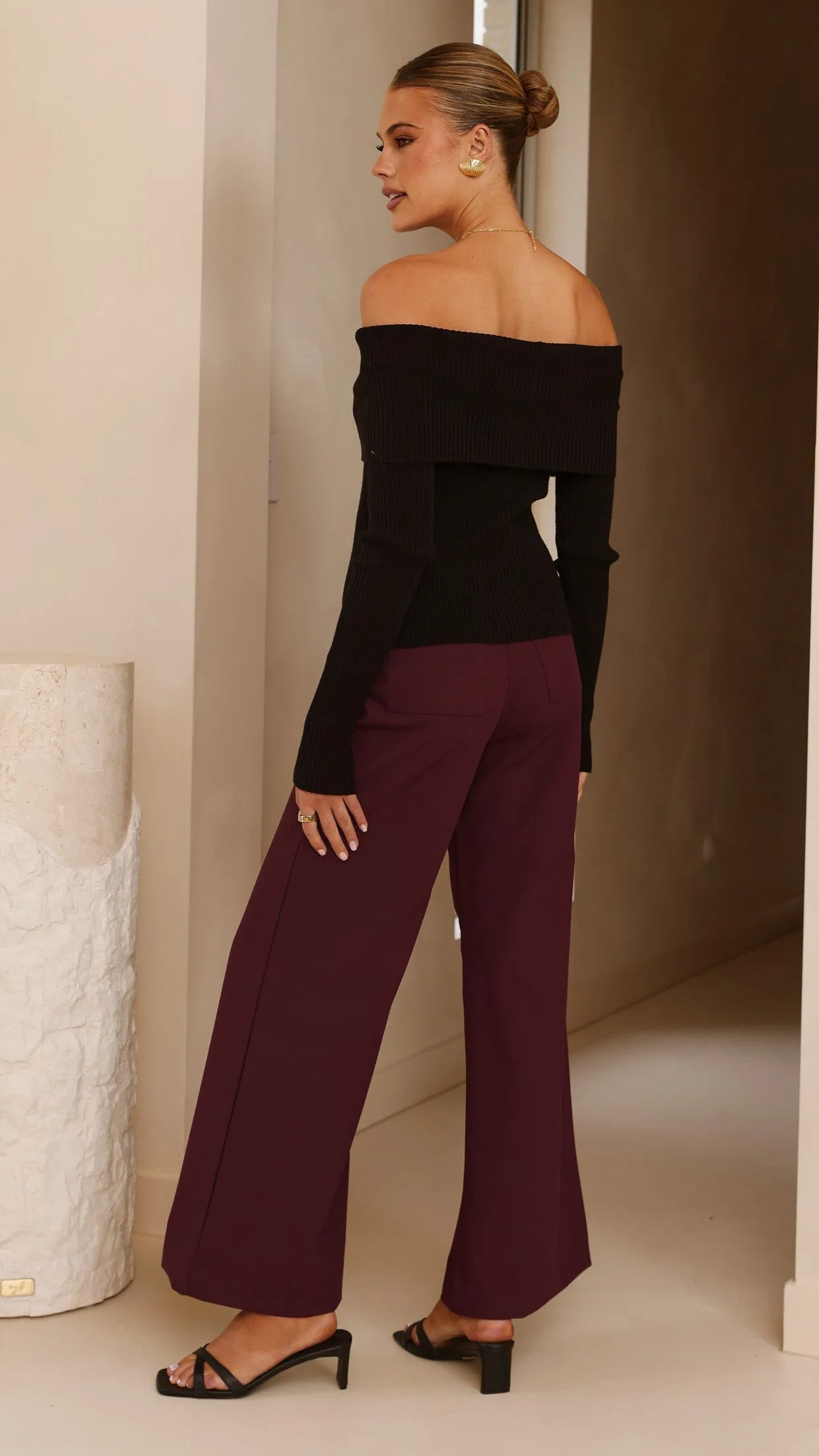 Garciela Pants - Wine sold by Billy J product image thumbnail 2