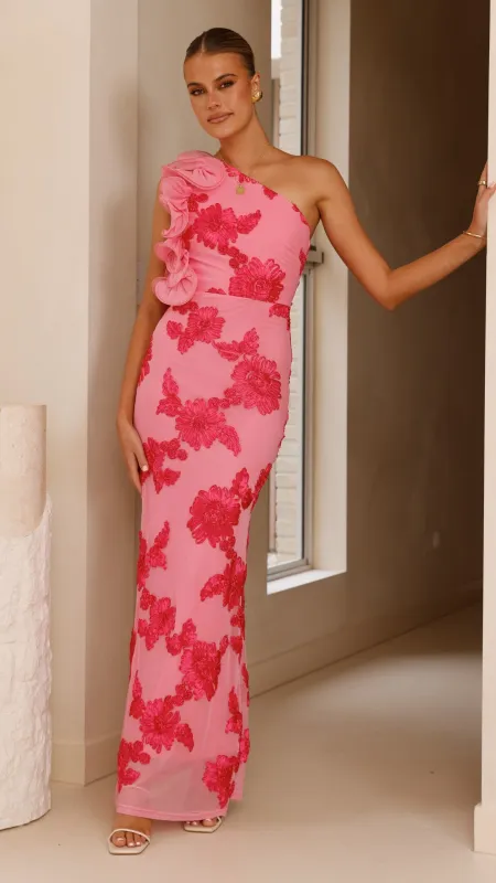 Darlee Maxi Dress - Pink Floral sold by Billy J