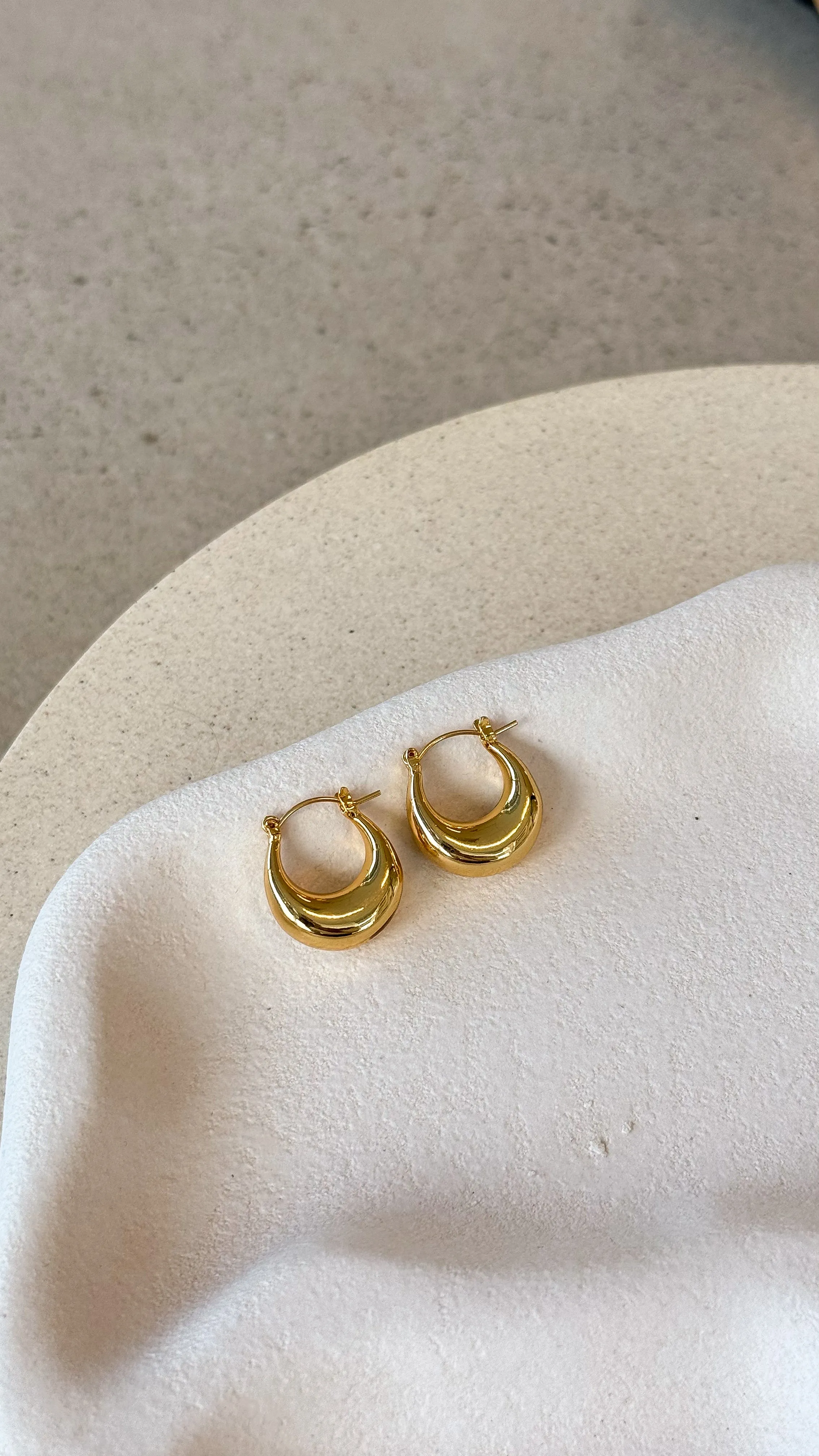 Varana Hoop Earrings - Gold sold by Billy J product image thumbnail 2