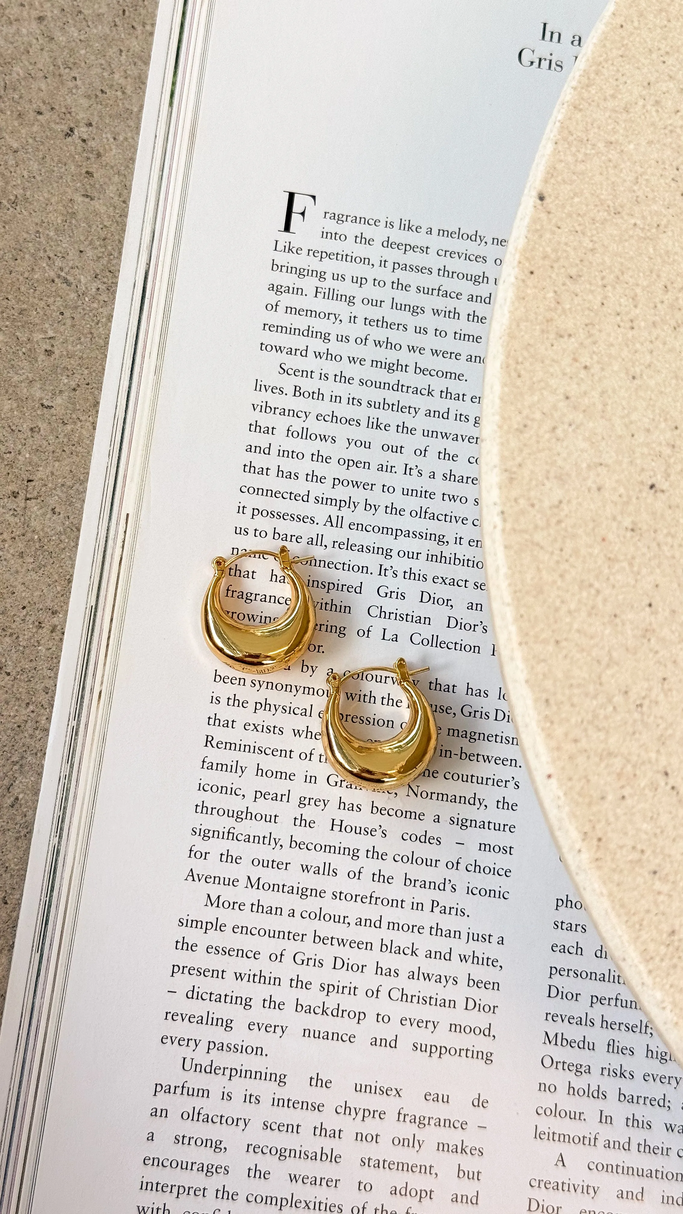 Varana Hoop Earrings - Gold sold by Billy J product image thumbnail 3