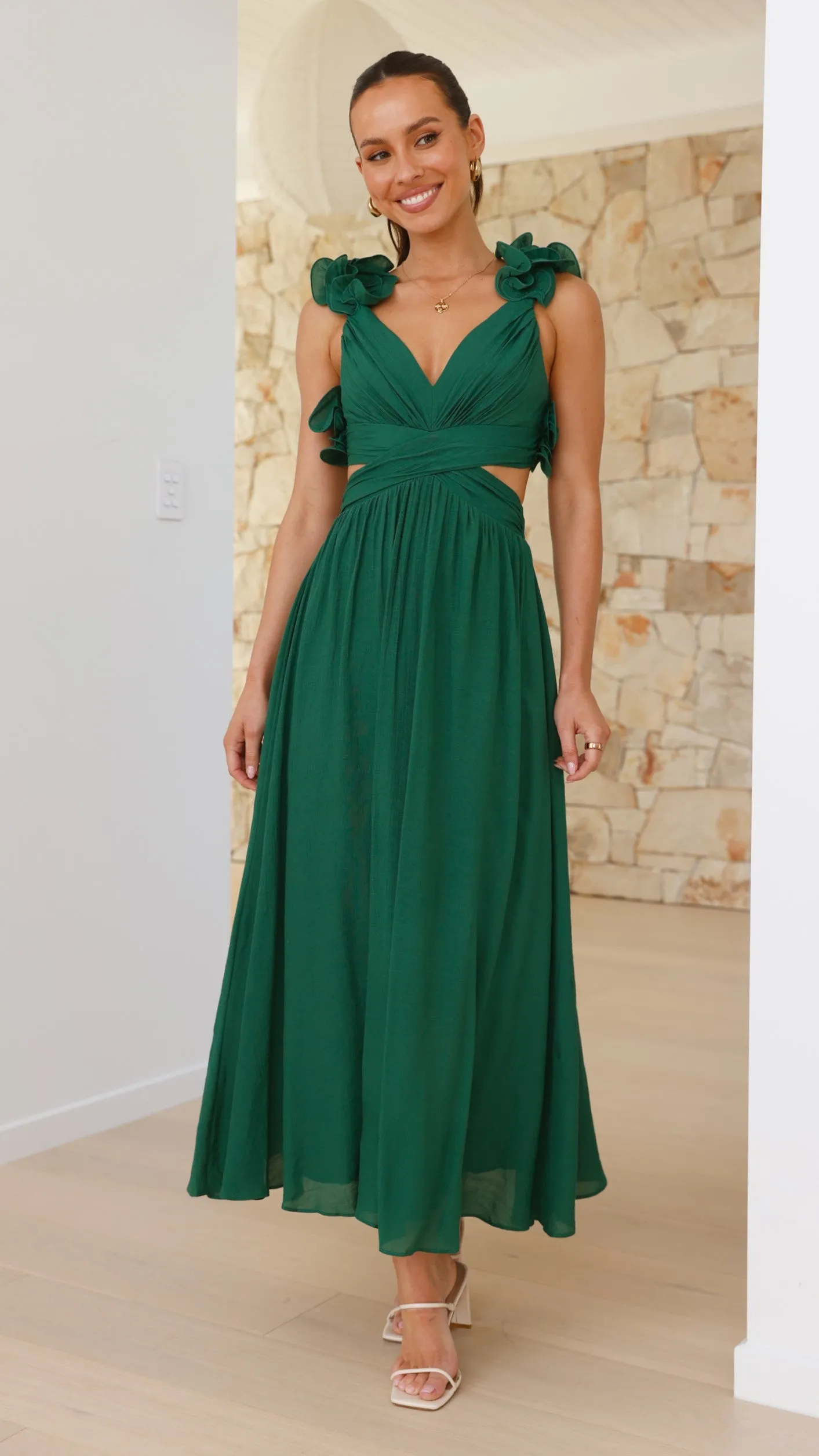 Galilhai Maxi Dress - Forest Green sold by Billy J
