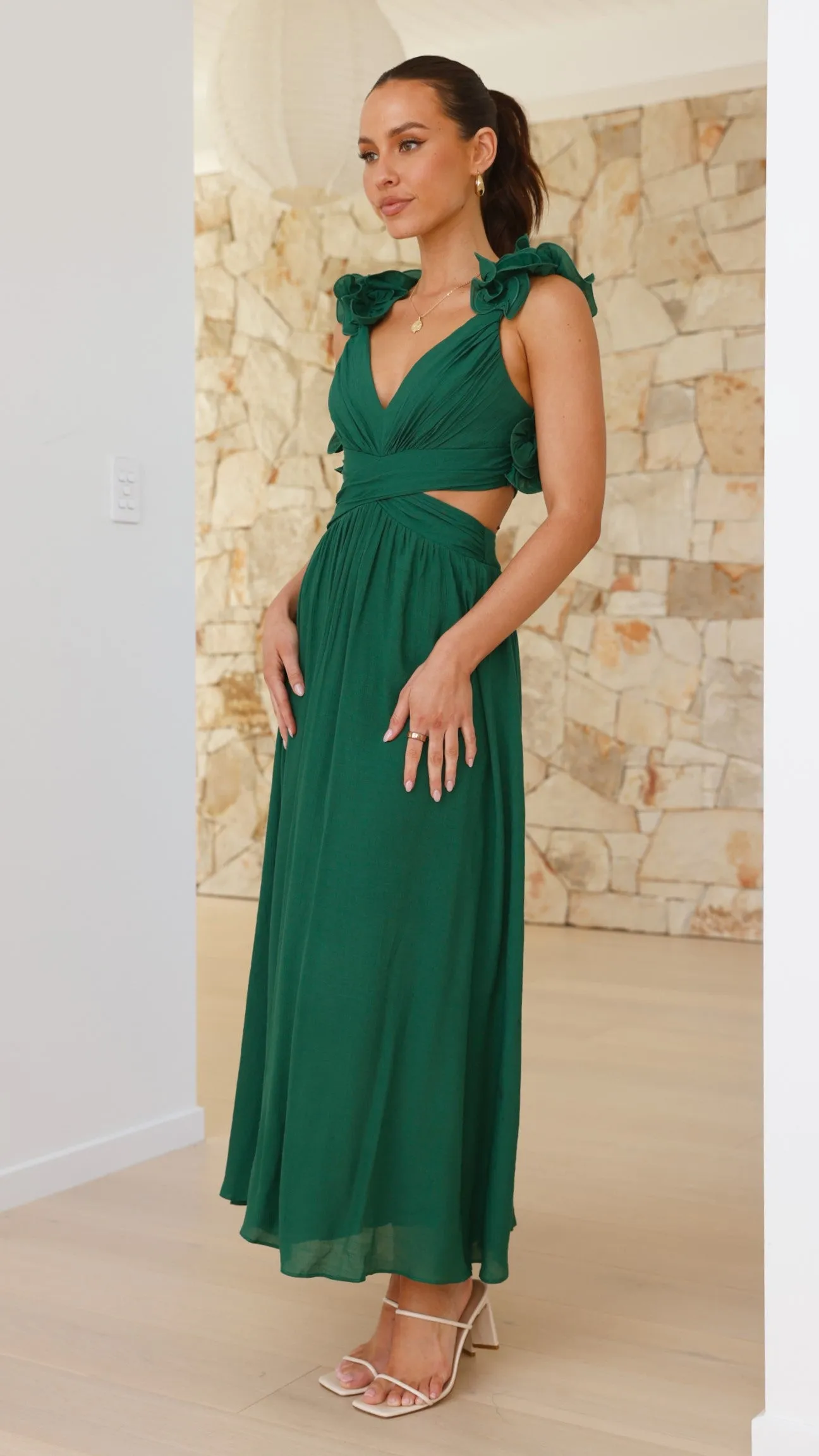 Galilhai Maxi Dress - Forest Green sold by Billy J product image thumbnail 4