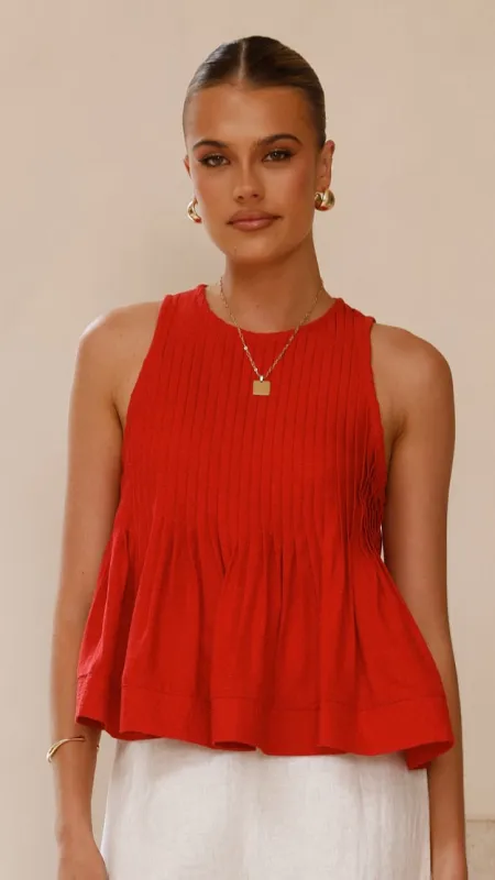 Virtue Top - Red sold by Billy J