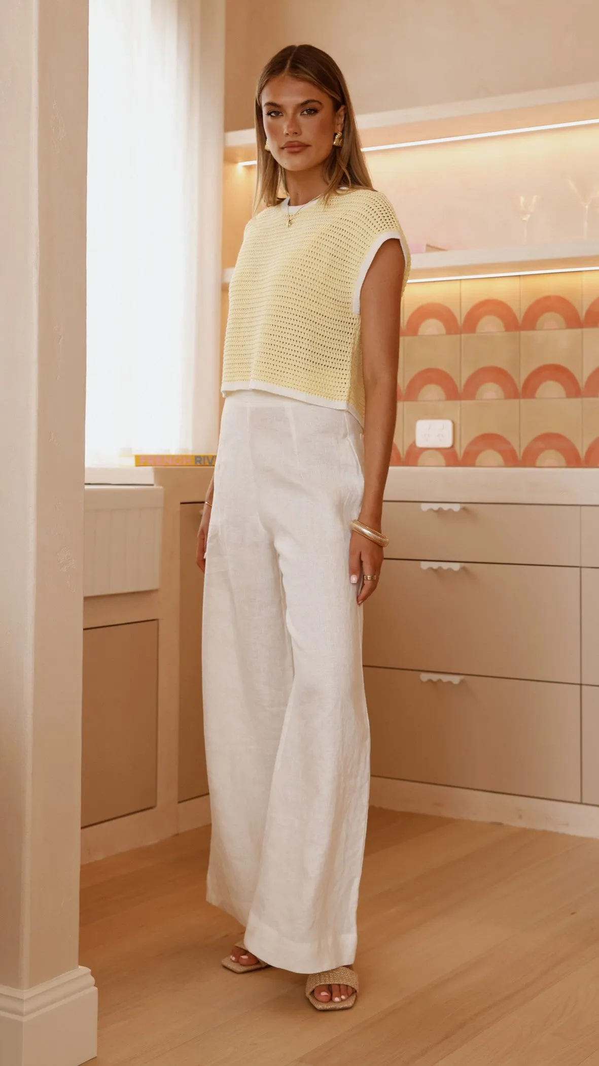 Shoreline Crochet Top - Yellow sold by Billy J product image thumbnail 2