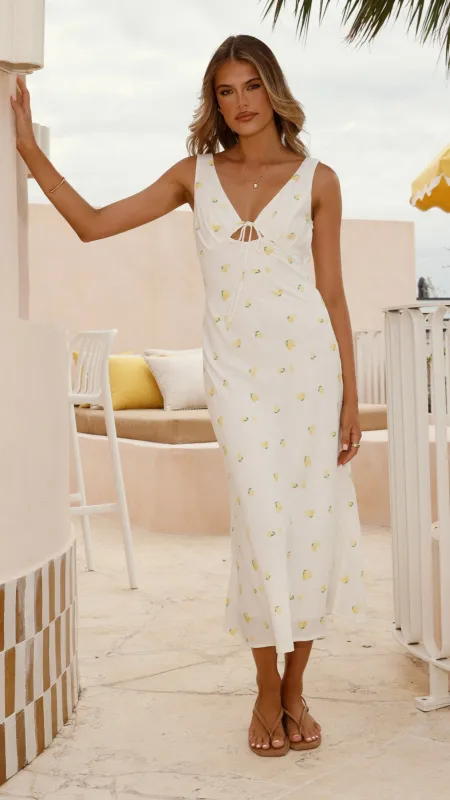 Lola Midi Dress - Limone sold by Billy J