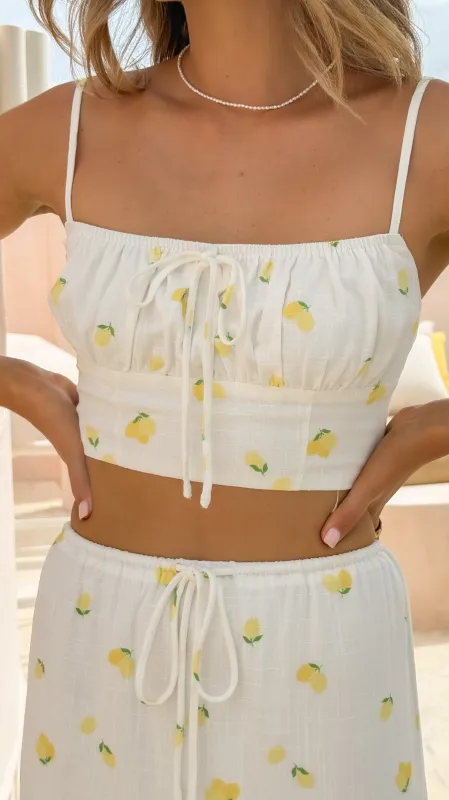 Tafari Crop Top - Limone sold by Billy J