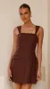 Hilarie Mini Dress - Brown sold by Billy J