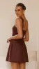 Hilarie Mini Dress - Brown sold by Billy J