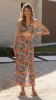Nova Crop Top - Orange Print sold by Billy J