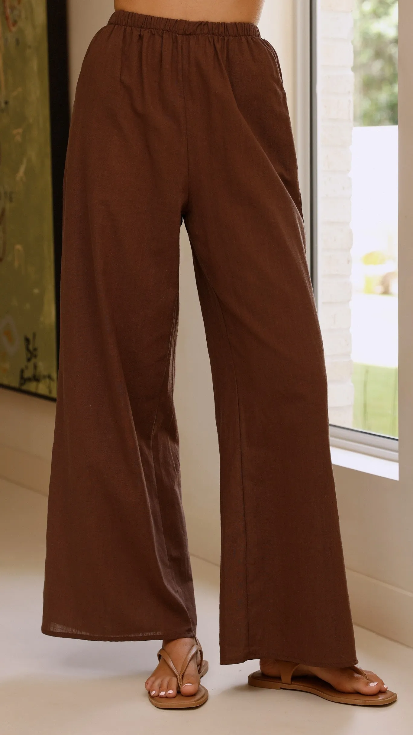 Kailani Strapless Top and Pants Set - Chocolate sold by Billy J product image thumbnail 5