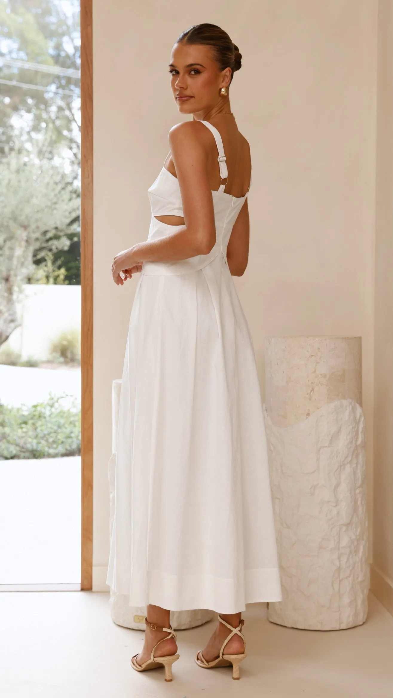 Harleigh Maxi Dress - White sold by Billy J product image thumbnail 3