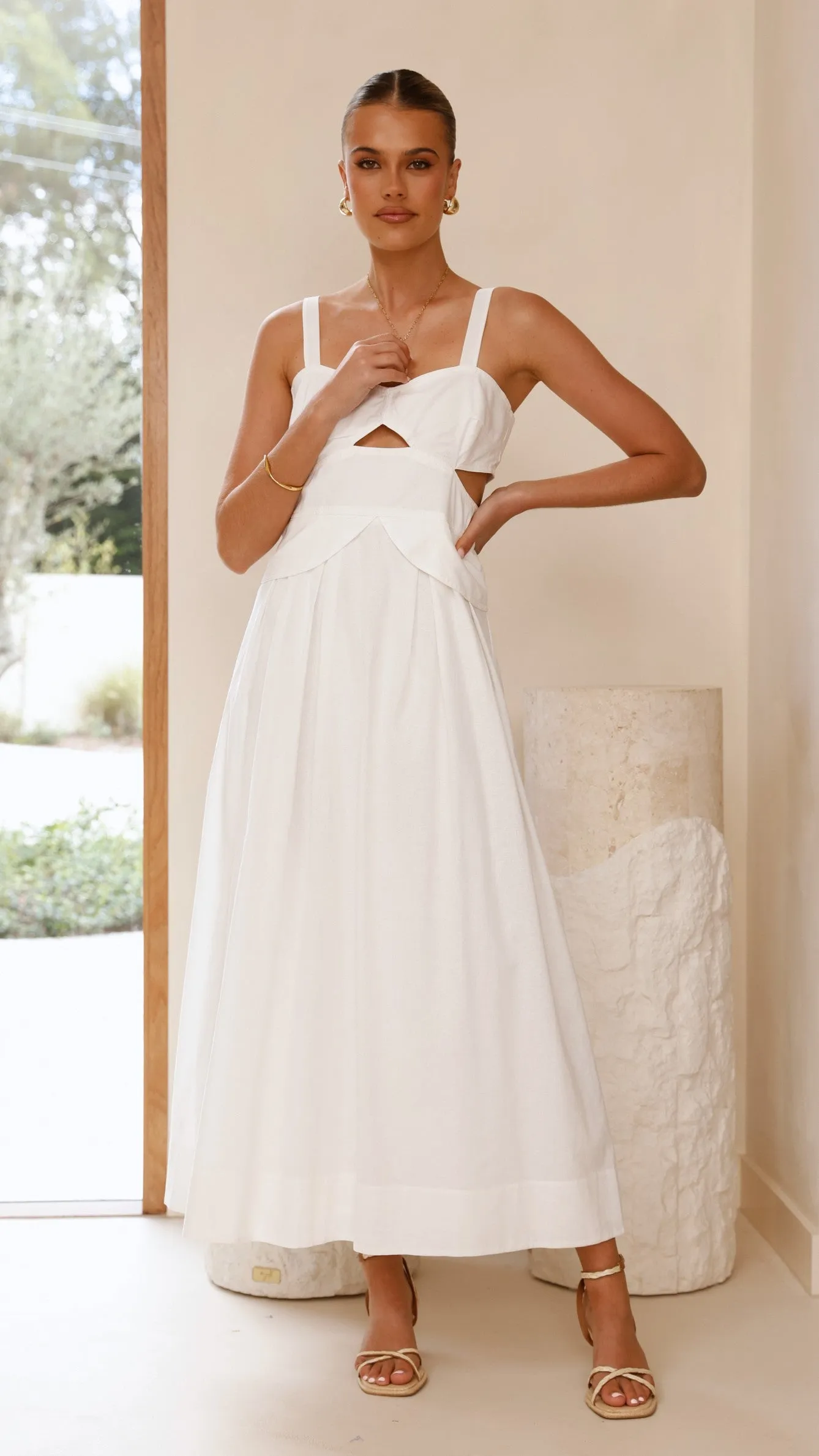 Harleigh Maxi Dress - White sold by Billy J product image thumbnail 4