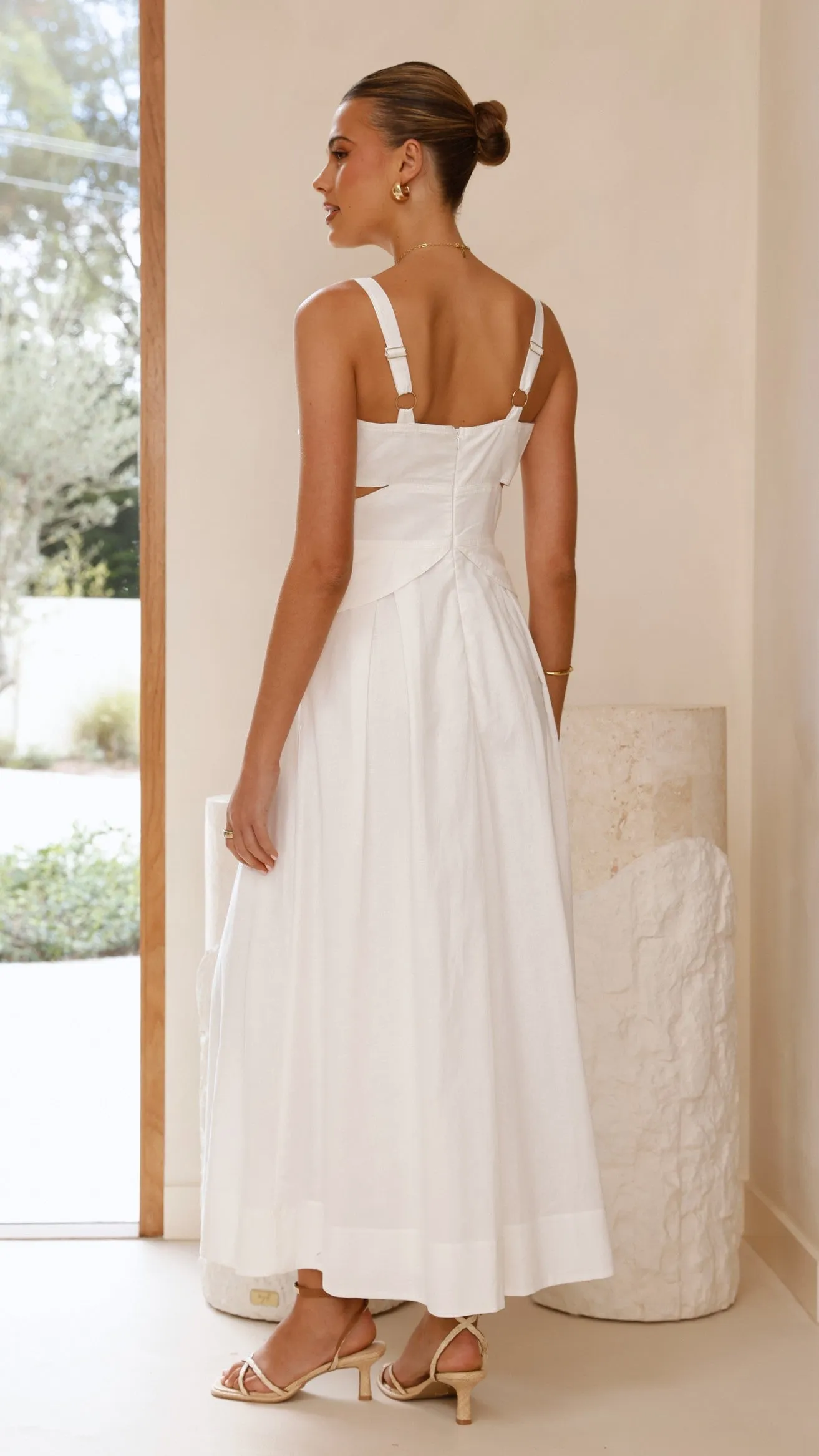Harleigh Maxi Dress - White sold by Billy J product image thumbnail 2