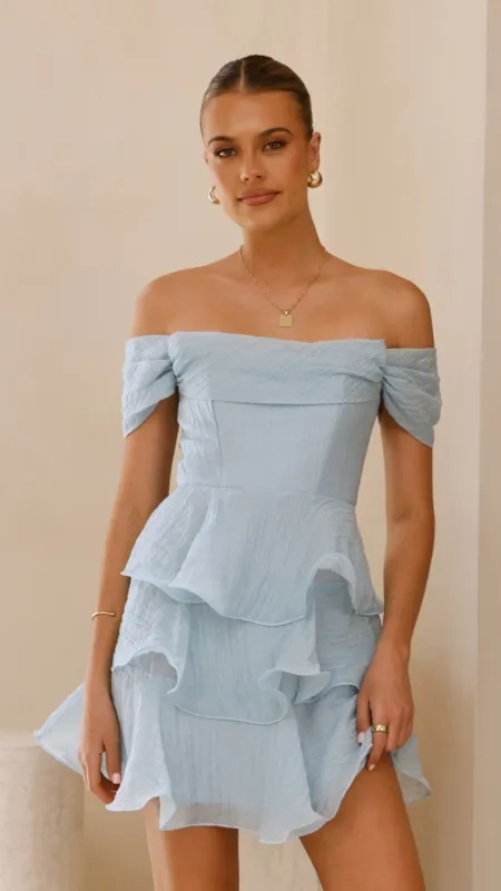 Lanelle Mini Dress - Blue sold by Billy J