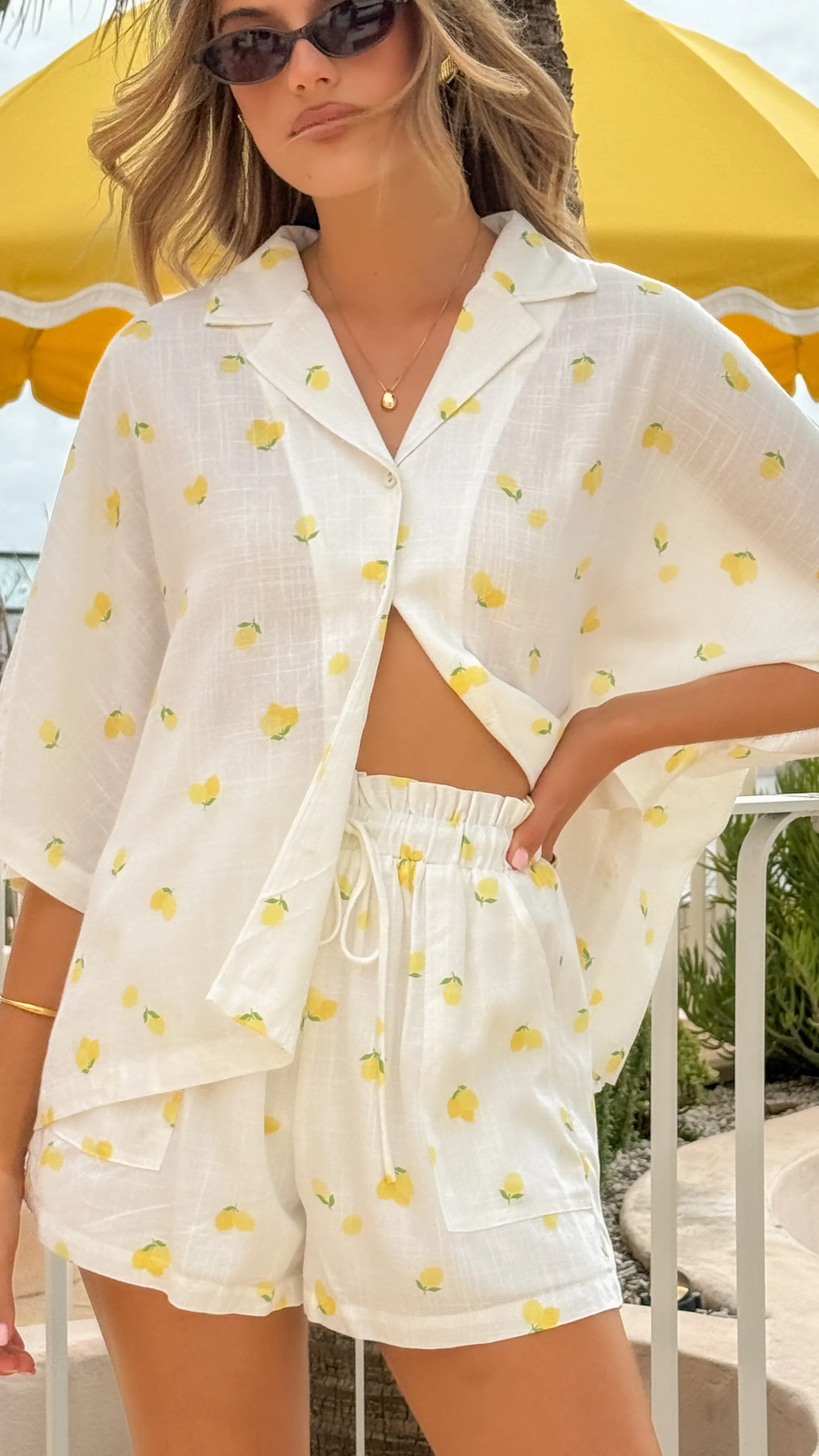 Edita Button Up Shirt - Limone sold by Billy J product image thumbnail 5