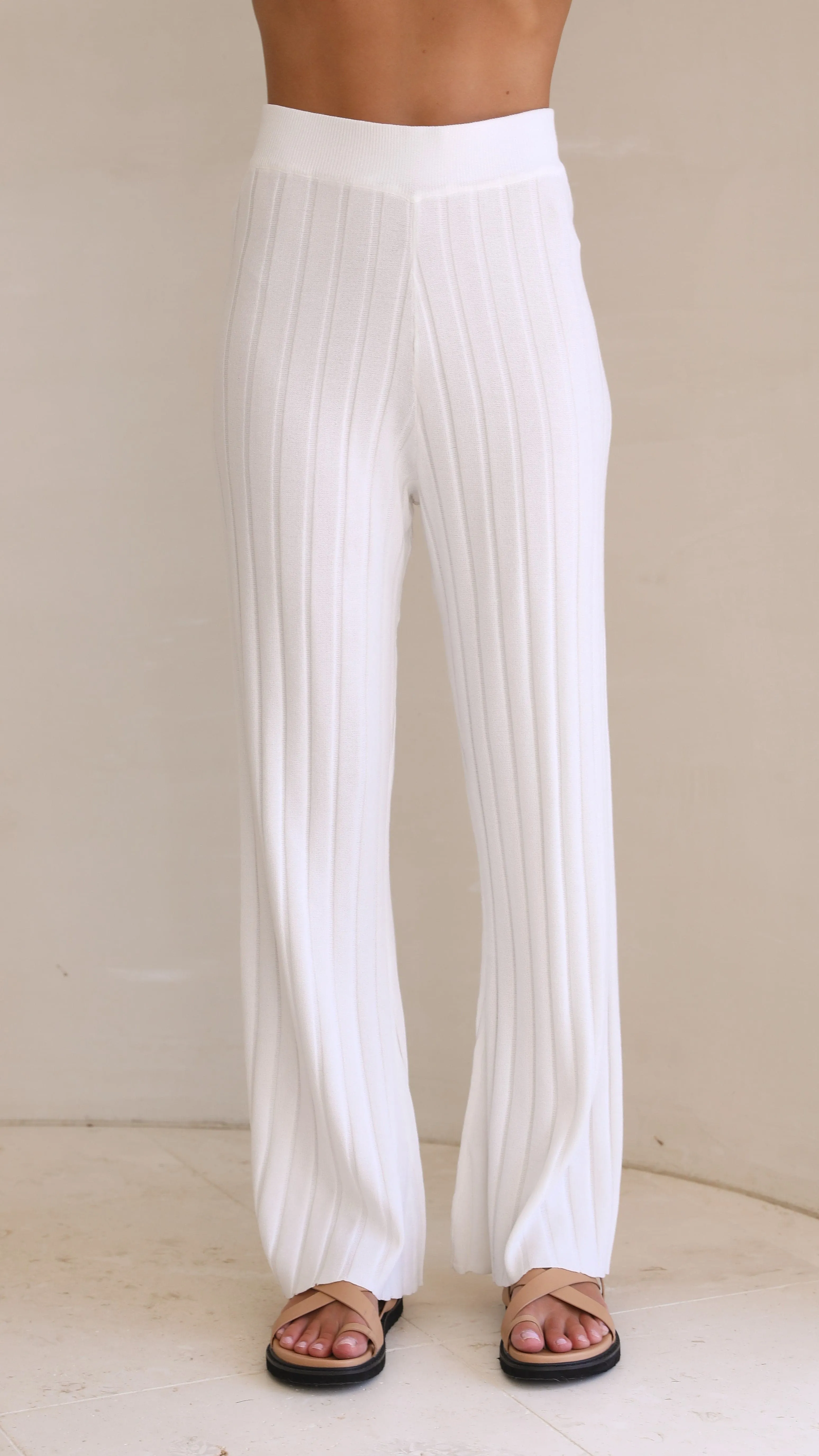 Megan Knit Pants - White sold by Billy J product image thumbnail 2