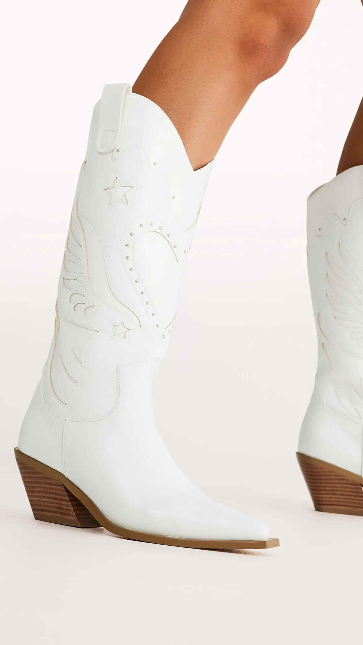 Everlyn Boots - White sold by Billy J product image thumbnail 2