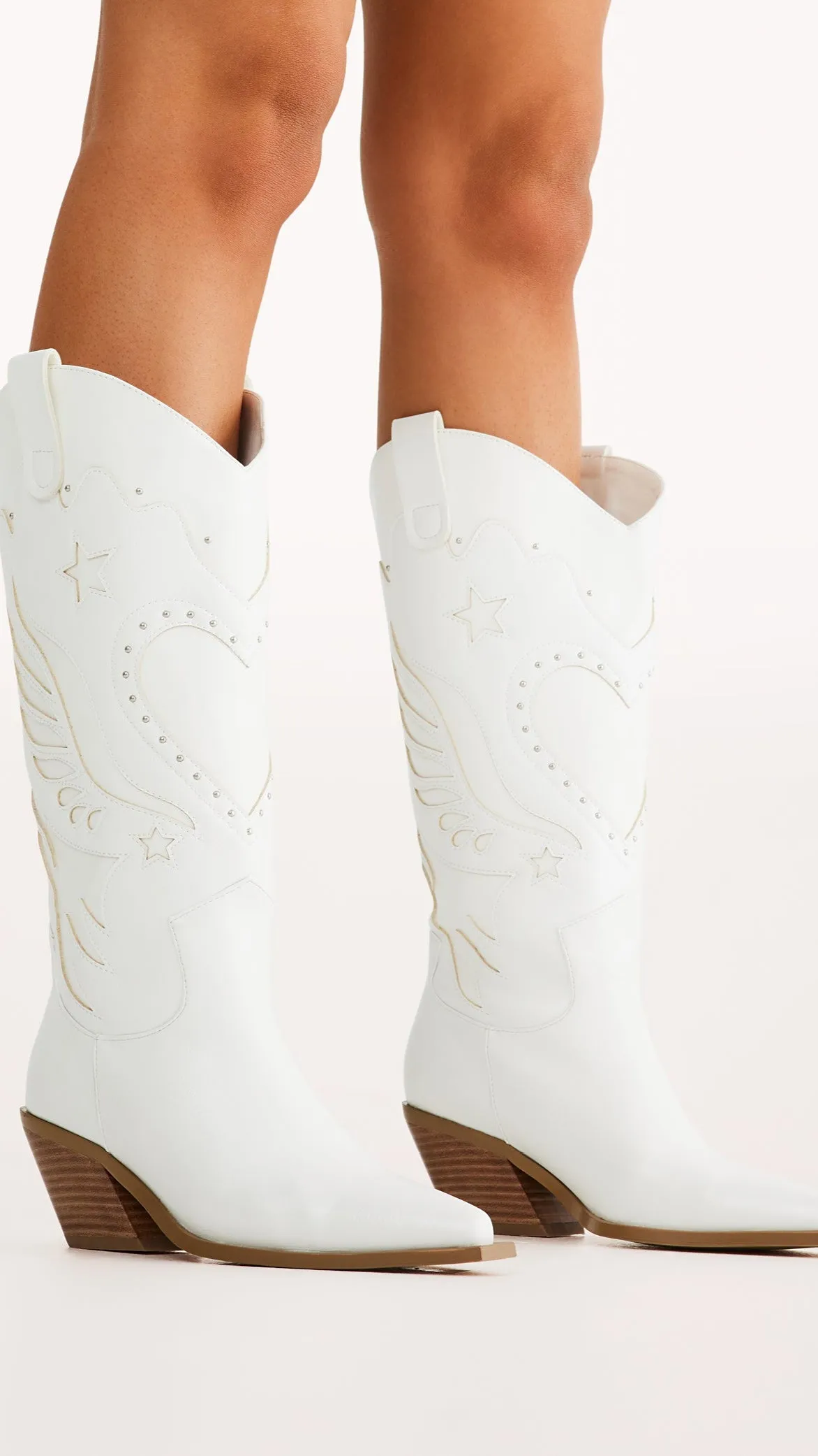 Everlyn Boots - White sold by Billy J product image thumbnail 3