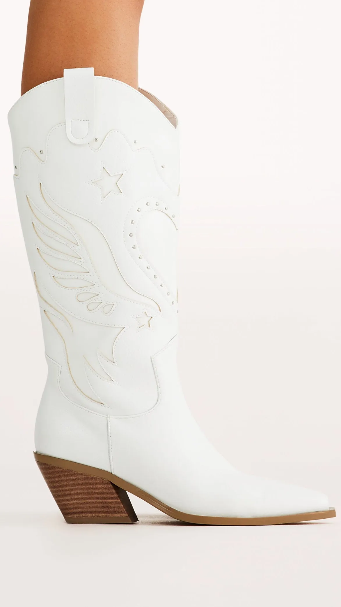 Everlyn Boots - White sold by Billy J