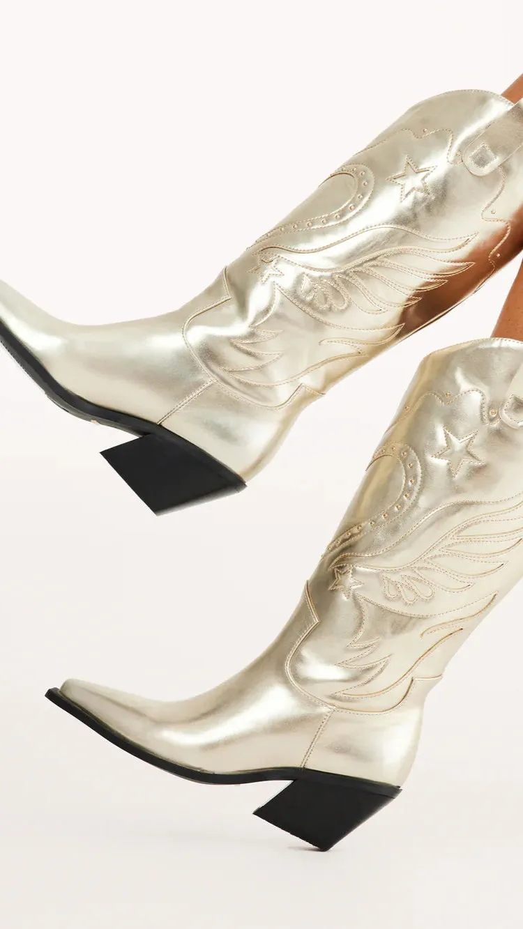 Everlyn Boots - Gold Metallic sold by Billy J product image thumbnail 3