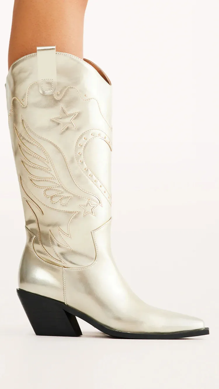 Everlyn Boots - Gold Metallic sold by Billy J product image thumbnail 4