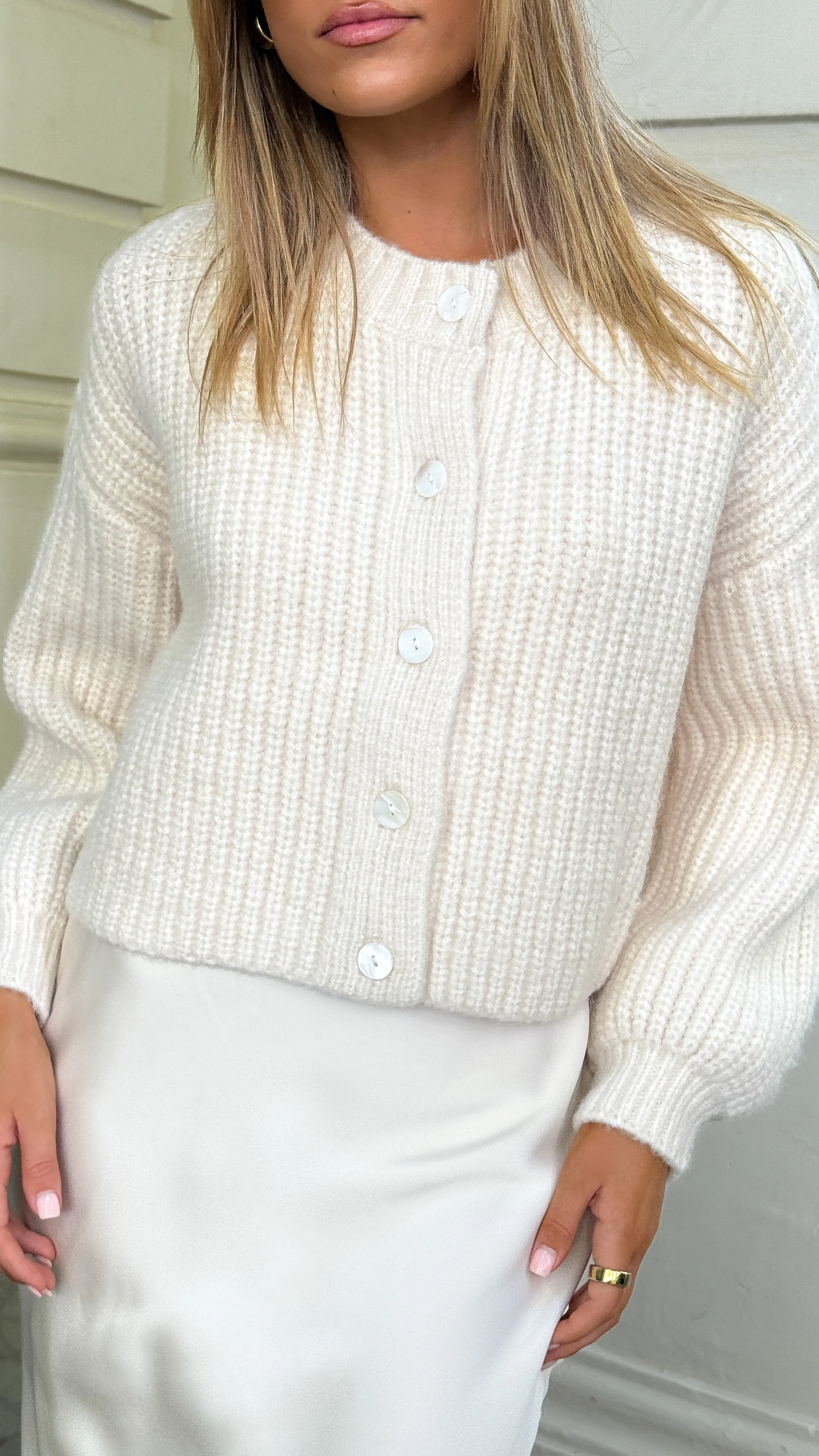 Ilah Cardigan - Cream sold by Billy J product image thumbnail 3