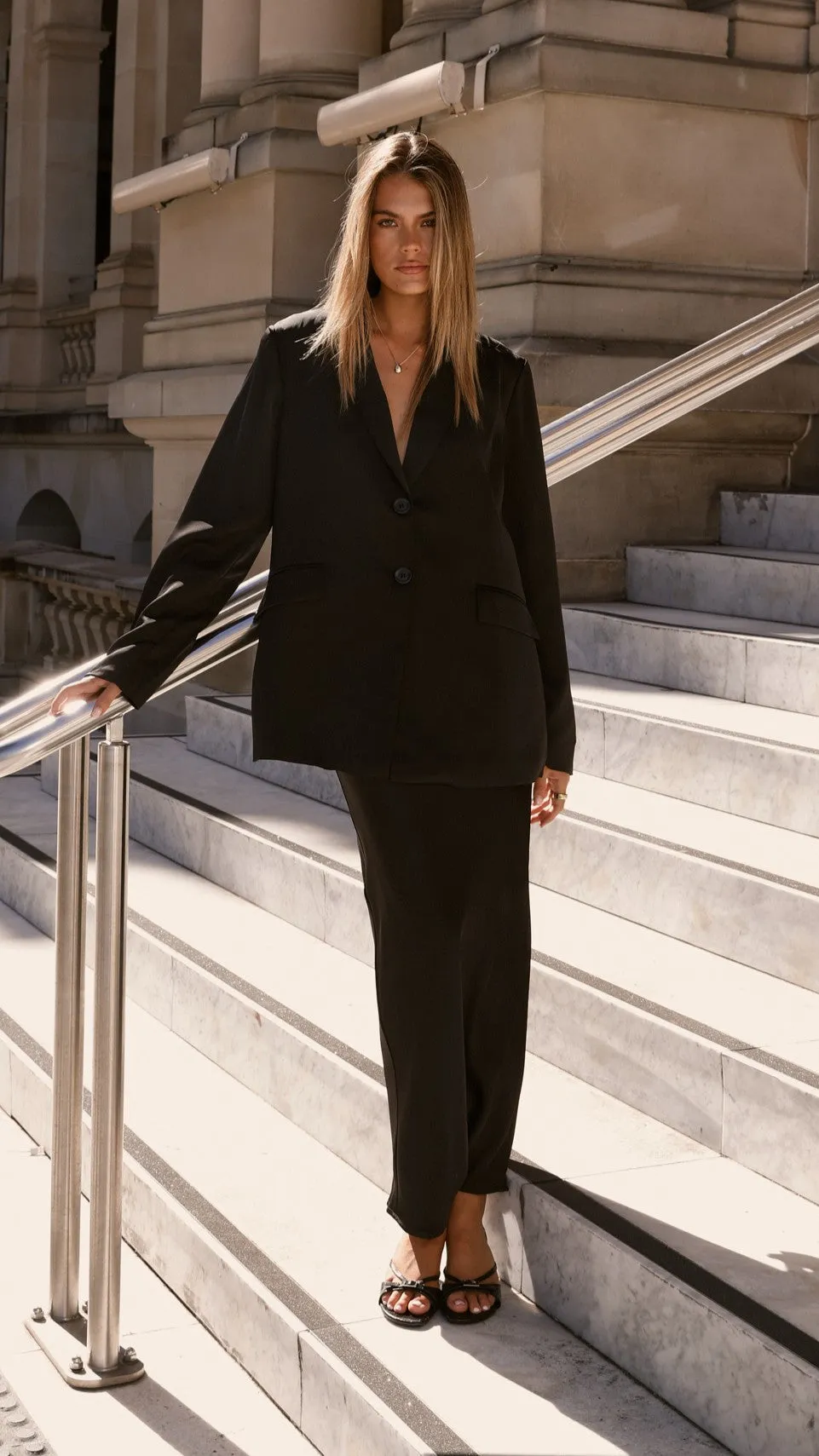 Mila Maxi Skirt - Black sold by Billy J product image thumbnail 2