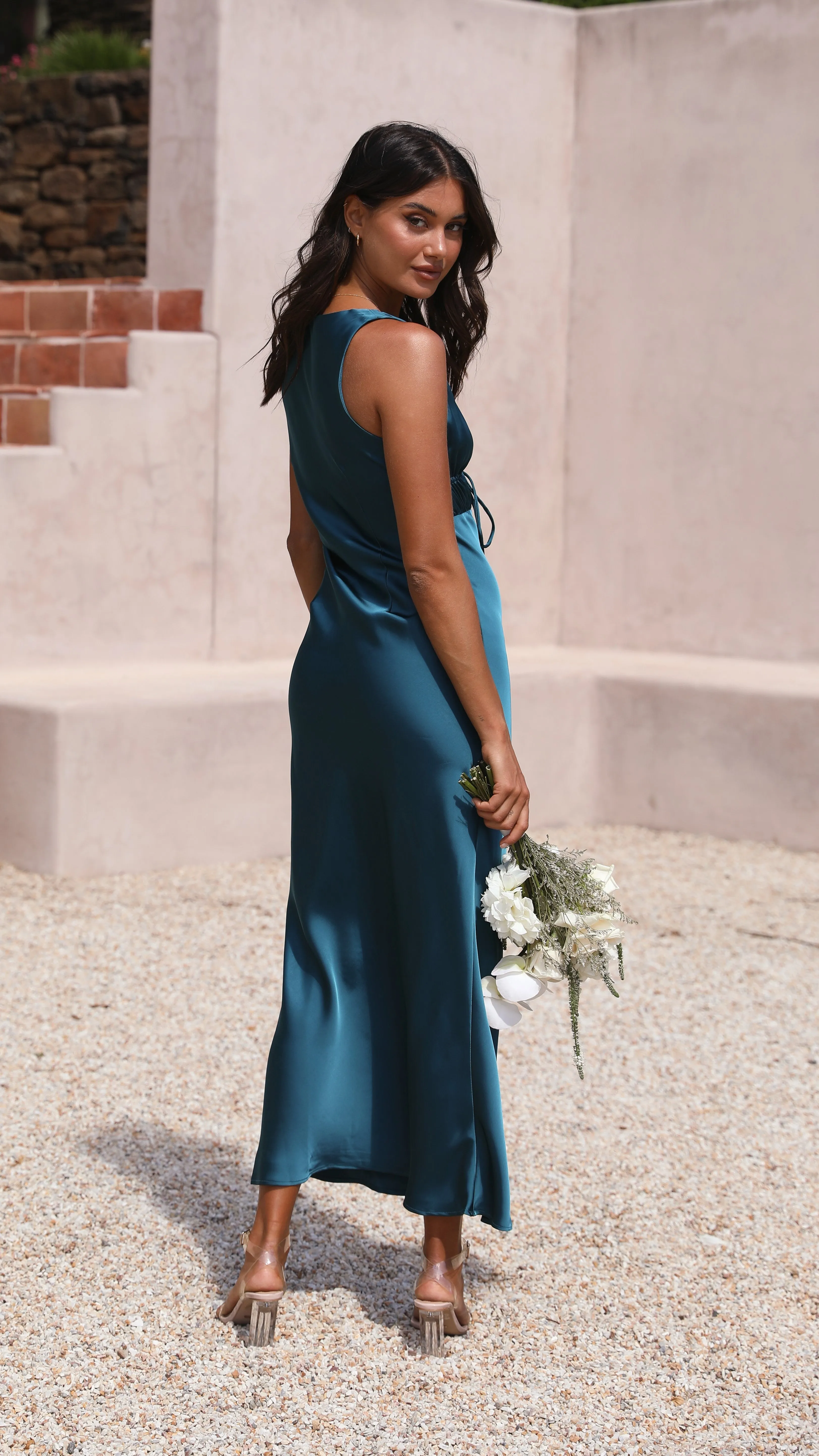Amber Maxi Dress - Teal sold by Billy J product image thumbnail 3