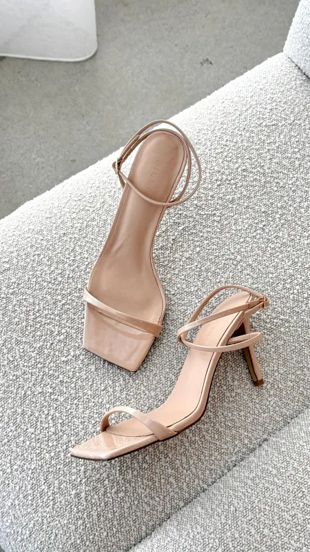 Umaira Heel - Nude Patent sold by Billy J