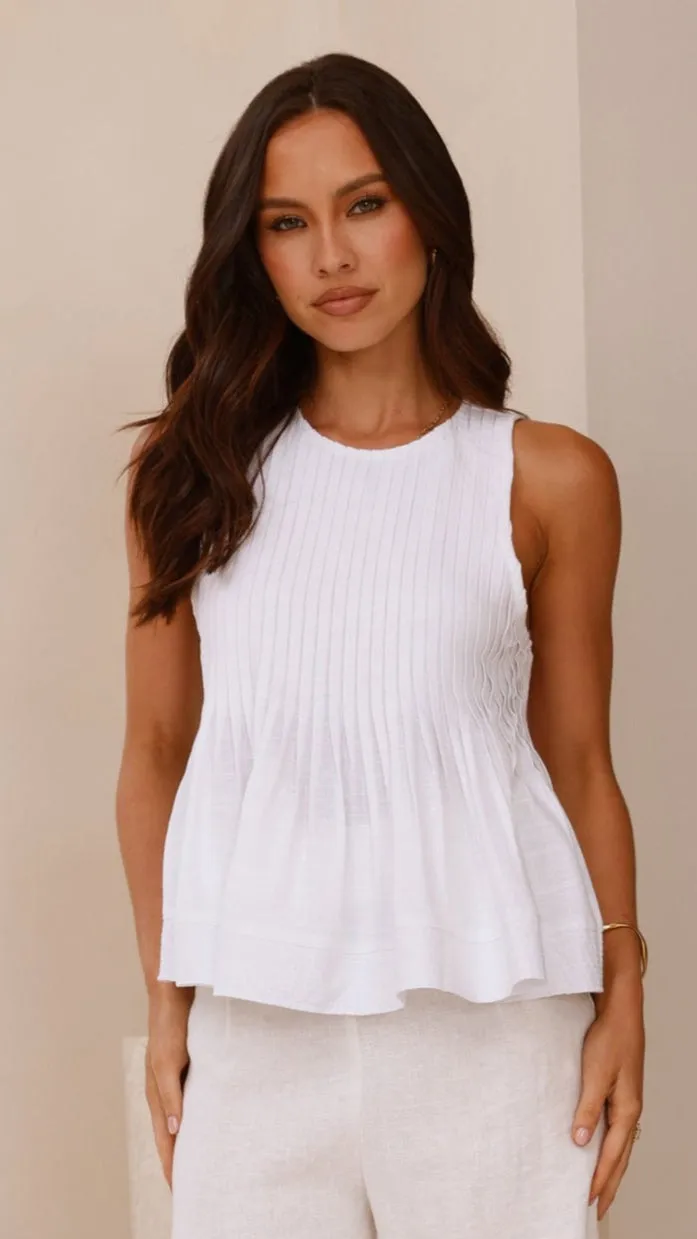 Virtue Top - White sold by Billy J