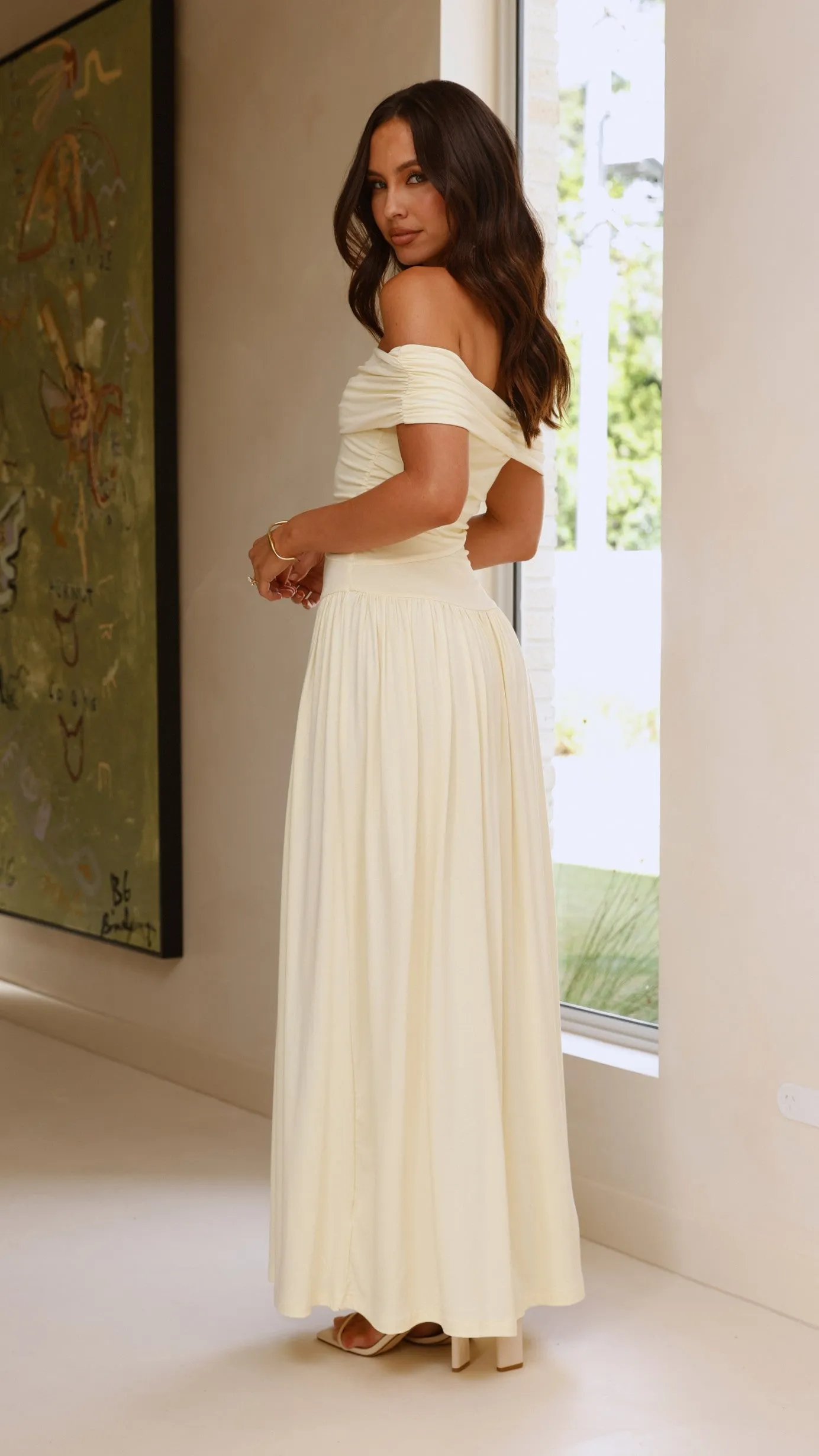 Manalla Maxi Dress - Lemon sold by Billy J product image thumbnail 2