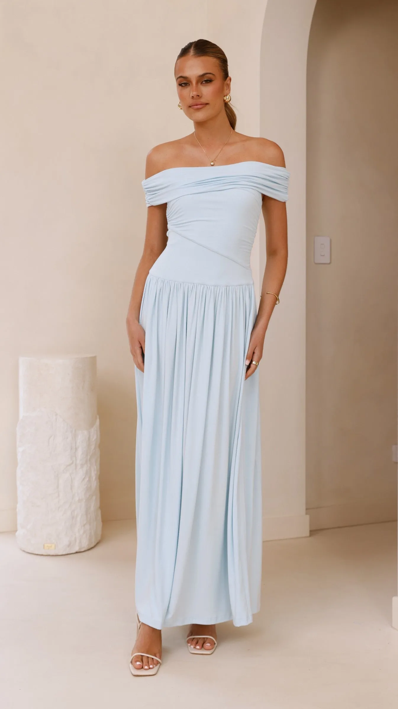 Manalla Maxi Dress - Sky Blue sold by Billy J