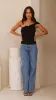 Liana Asymmetrical Top - Black sold by Billy J