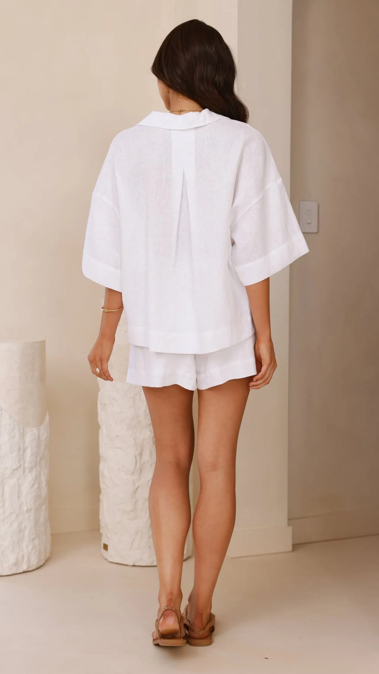 Luna Button Up Shirt - White sold by Billy J product image thumbnail 2